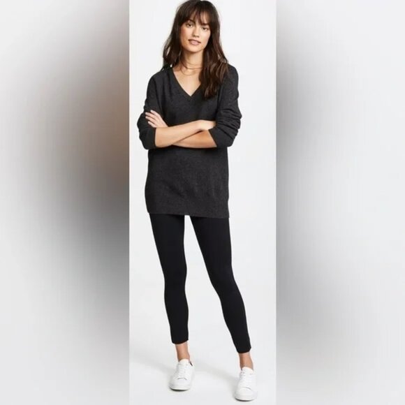 J Brand Jeans Black Neoprene Scuba Quinn Legging Cropped Ankle Pants Trousers - Picture 4 of 10